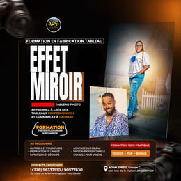 FABRICATION DE TABLEAUX PHOTO EFFET MIROIR