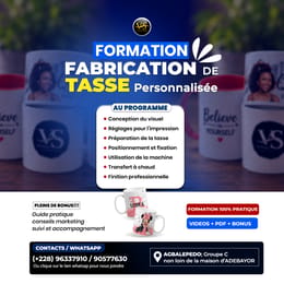 FABRICATION DE TASSE PERSONNALISEE
