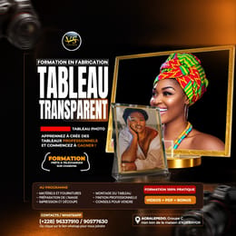 FABRICATION DE TABLEAU PHOTO TRANSPARENT