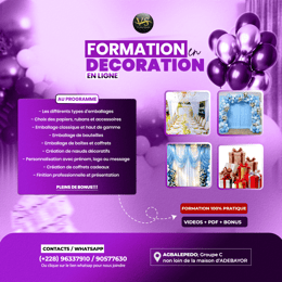 FORMATION EN DECORATION"EMBALLAGE DE COLIS"