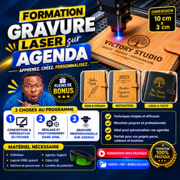 FORMATION COMPLÈTE : GRAVURE SUR AGENDA