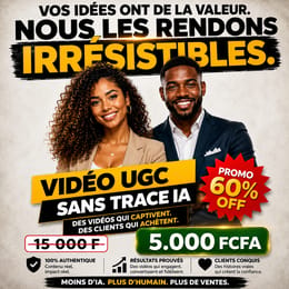 Créez des Vidéos UGC ultra-réalistes Sans Trace I.A : Formation Complète