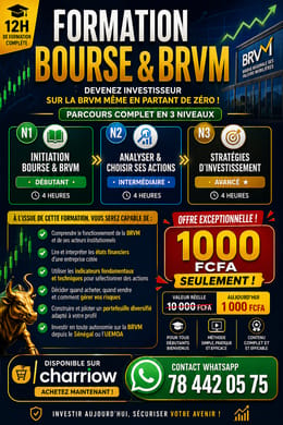 Formations Complète BRVM – Parcours Complet 3 Niveaux