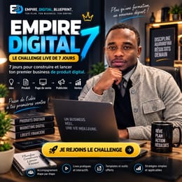 7 jours pour construire et lancer ton premier business de produit digital.