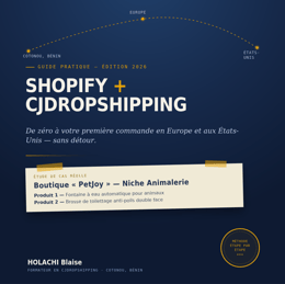 Shopify + CJdropshipping : Créez votre boutique et obtenez votre 1ère vente