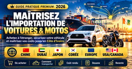 Maîtrisez l’importation de voitures & motos en Côte d’Ivoire Guide pratique premium 2026