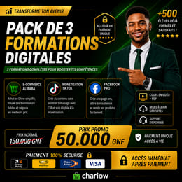 3 pack de formations