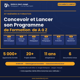 Kit Ingénierie de Formation : Concevoir et lancer son programme de A à Z