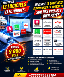 MAÎTRISE 13 LOGICIELS DE CONCEPTIONS ELECTRIQUES ET DEVIENS UN EXPERT BIEN PAYÉ
