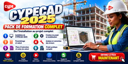 PACK CYPECAD 2025 FORMATION PREMIUM • PROJET R+3 • LOGICIEL OFFERT