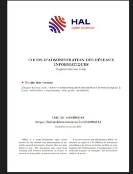 ADMINISTRATION DES RESEAUX INFORMATIQUES By Prof. YENDE R