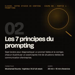 Cours 02 · Les 7 principes du prompting
