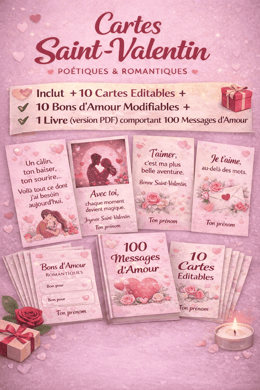 Pack Cadeau Saint-Valentin Personnalisable