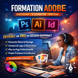 Formation Adobe : Photoshop, Illustrator et Indesign