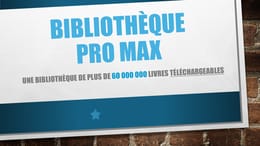Bibliothèque Pro max