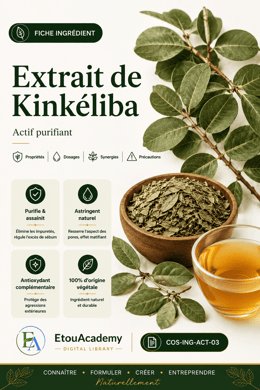 Fiche Ingrédient – Extrait de Kinkeliba | Actif purifiant (PDF)
