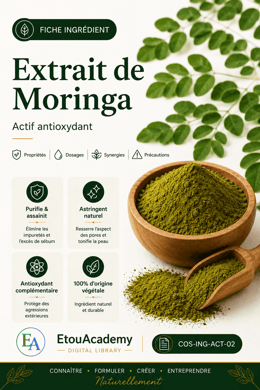 Fiche Ingrédient – Extrait de Moringa | Actif antioxydant (PDF)