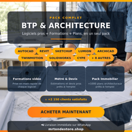 Pack logiciel Bâtiment et Architecture
