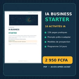 IA BUSINESS STARTER — 10 Business à Lancer avec ChatGPT et l'IA