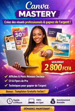 “Canva Mastery : Créez des Visuels Professionnels et Gagnez de l’Argent Même en Partant de Zéro