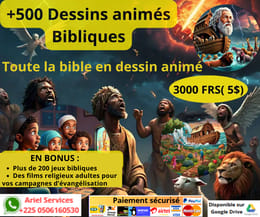 PACK DE DESSINS ANIMES BIBLIQUES