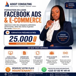 Formation Facebook Ads (Formation autonome pré-enregistrée )