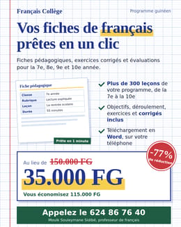 FRANÇAIS COLLÈGE