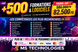 Transformez Votre Carrière Tech avec le Pack +500 Formations Téléchargeable
