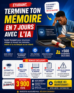 Guide : Mémoire Prêt en 07 Jours 🎓