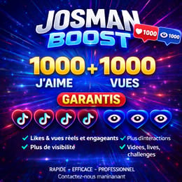 Pack TikTok Premium : 1k J'aime & Vues Instantanés – Explosez Votre Reach
