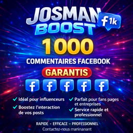 FACEBOOK : 1000 COMMENTAIRES SUR LE PUBLICATION FACEBOOK SANS PERTE