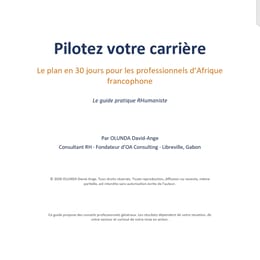 Pilotez votre carrière : le plan en 30 jours