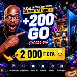 200GB+ Pack de Ressources Premium pour le Montage Vidéo