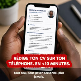 Rédige ton CV et ta Lettre de Motivation sur ton téléphone — et décroche un entretien