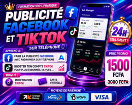 FORMATION SUR LA PUBLICITÉ  TIKTOK SUR TÉLÉPHONE