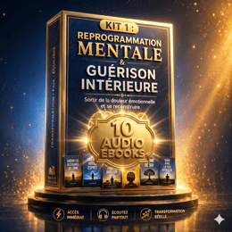 KIT 1 : KIT DE 10 EBOOKS AUDIO / REPROGRAMMATION MENTALE & GUÉRISON INTÉRIEURE