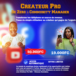 Créateur de contenu Pro : De Zéro à Community Manager Rentable