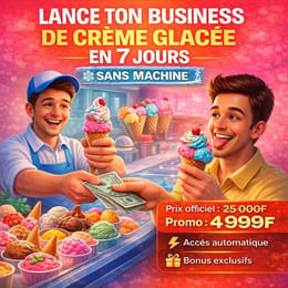 🍨💰 LANCE TON BUSINESS DE CRÈME GLACÉE EN 7 JOURS.