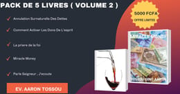 Pack de 5 livres spirituels ( volume 2  )