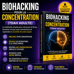 BIOHACKING POUR LA CONCENTRATION (TDAH ADULTE)