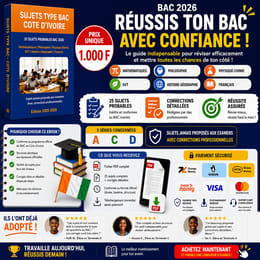 SUJET PROBABLES BAC 2026