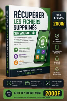 RÉCUPÉREZ VOS FICHIERS SUPPRIMÉS SUR ANDROID – SANS PC !
