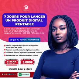 7 JOURS POUR LANCER UN PRODUIT DIGITAL RENTABLE