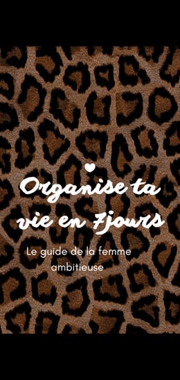 Organise ta vie en 7jours
