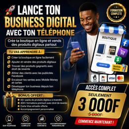 FORMATION COMPLÈTE SUR L'E-COMMERCE DES PRODUITS DIGITAUX
