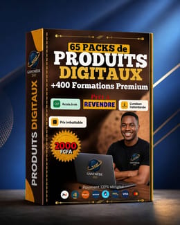 65 packs de produits digitaux