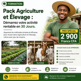 Pack Agriculture et Élevage : Démarrez votre activité rentable en 30 Jours