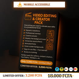 CONTENT CREATOR PACK (Transitions, Sounds, Presets and Effects… – Ready to Use)