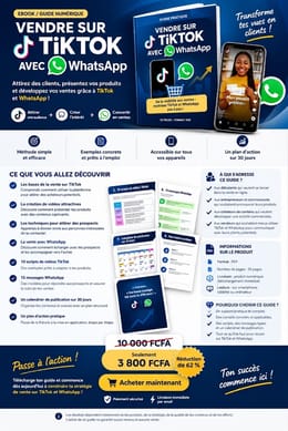 Guide pratique pour vendre ses produits sur tiktok via WhatsApp.