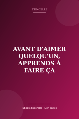 Aime toi d'abord